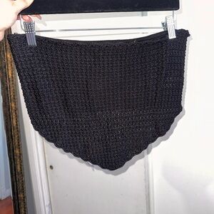 Black Crochet Knit top